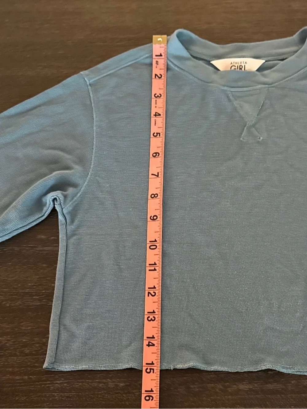 ATHLETA Girl Medium (8/10) Long Sleeve Crop Top